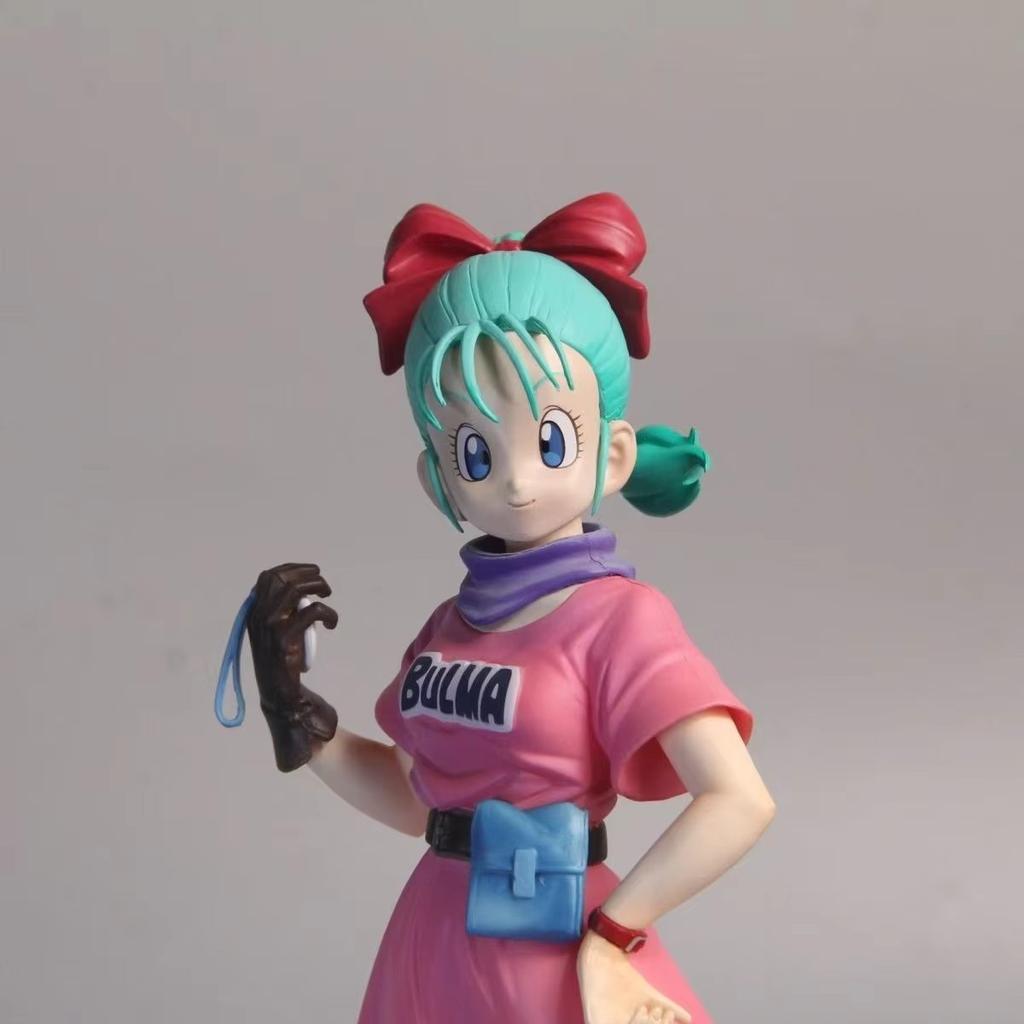 Dragon Ball Z Anime Figures Glitter Glamours Childhood Bulma Action Figure PVC Model 24cm Bulma Ornaments Toys Gifts