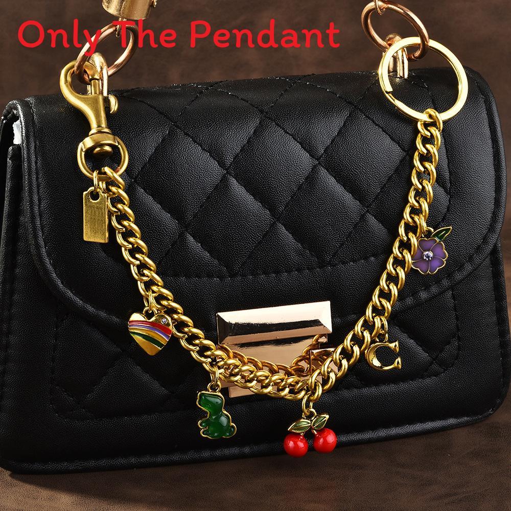 Style Fruit Pendant Bag Charm With Metal Chain For Women