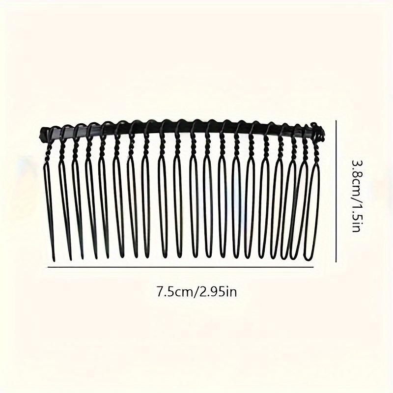 Minimalist Alloy Hairpin - Solid Color, Wavy Design, Ideal for Tidying Messy Hair, Non-Slip Rectangular Clip, Suitable for Teenagers and Adults