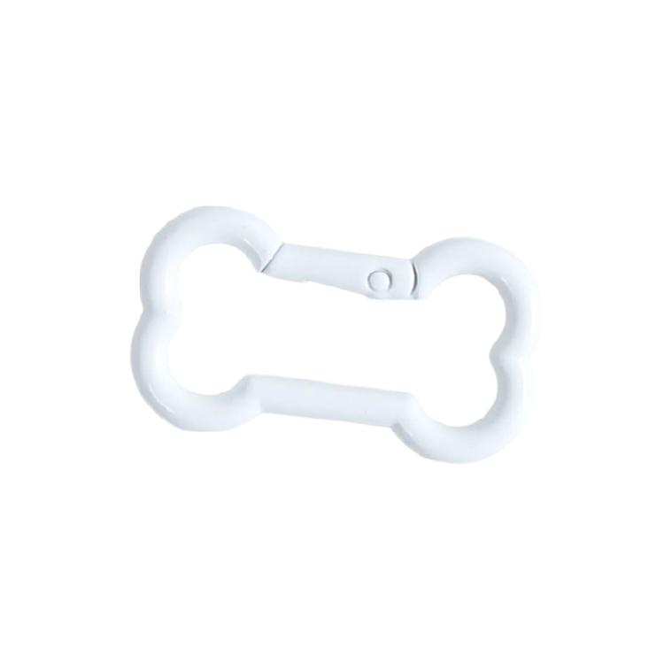 Zinc Alloy Bone Keychain Decoration Spring Operated Clasp Available In 6 Playful Color Options