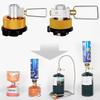 1 Satz Gaskocher Nachfülladapter Outdoor Gasadapter Nachfüllen Flachbehälter Konvertierungsadapter Gassparer Plus Gasumwandler Schalthebel