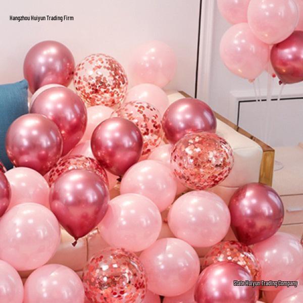 2025 Pink Balloon Set for Engagements, Weddings, and Birthdays
