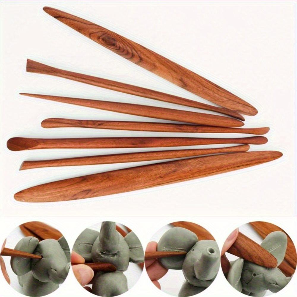 7 Τεμάχια/Σετ Λάδι Λάσπη Κόκκινο Πολύτιμο Ξύλο Πηλός Πλαστικό Μαχαίρι Φορητά Χειροποίητα Εργαλεία Κεραμικής από Λεπτοδουλεμένο Πορσελάνη Μοβ Άμμο