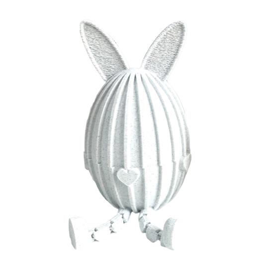 3D tištěné plnitelné velikonoční vajíčko, kloubový ohebný velikonoční zajíček s pohyblivými klouby pro dekoraci stolu, výplň do velikonočního košíku, dárky pro děti i dospělé