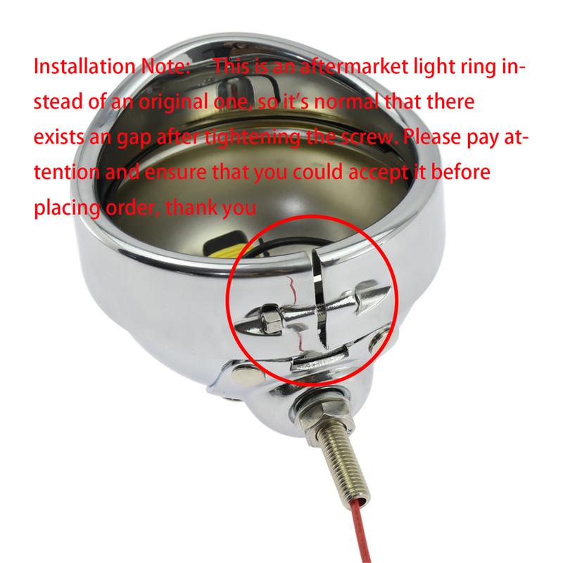 Motorcycle Turn Signal Bracket Auxiliary Lighting 4.5" Fog Light Holder Housing Outer Frame For Harley Touring FLH Electra Glide