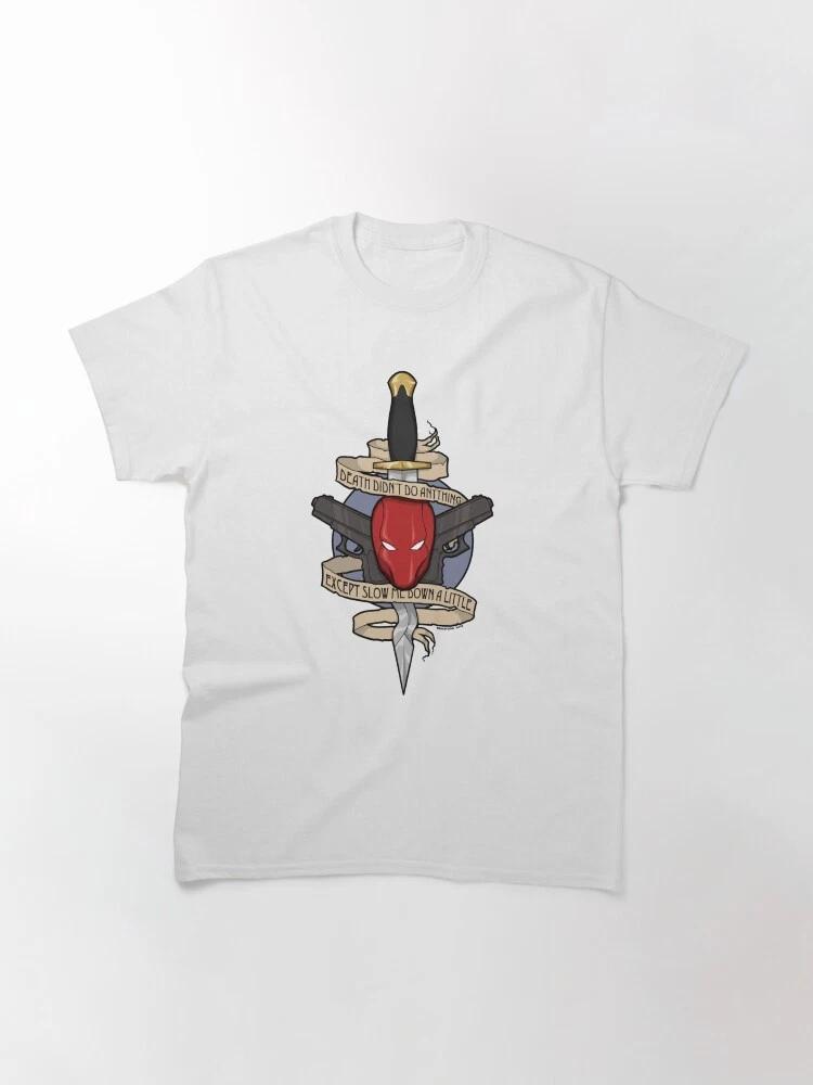 Comics Red Hood Death Didnt Do Anything White TShirt S