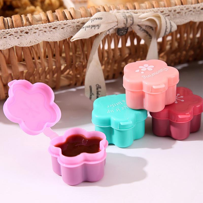 1/4Pcs Mini Sauce Ketchup Box Portable Small Salad Dressing Container Bento Box Seasoning Storage Bottle Jar Accessories