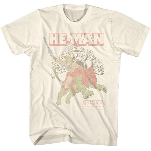 Masters of the Universe Man & Battle T-Shirt - Natural Unisex T-Shirt M