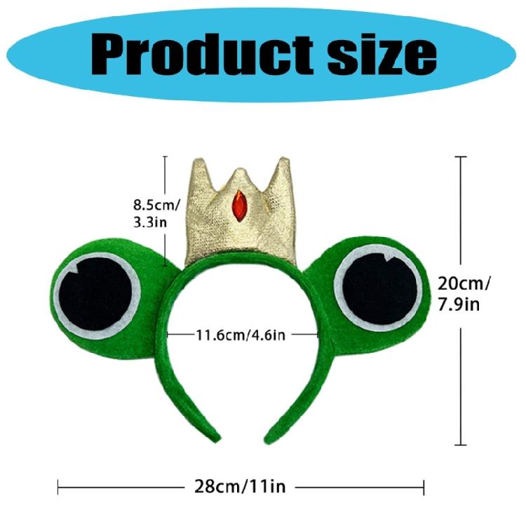 Stylish Anime Frogs Hair Hoop Eye-catching Headpiece Colorful Headwear for Stage Halloween Role Play Role Play