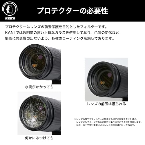 KANI 77mm Lens Protection Filter Premium LR MC Protector: Features Super White Glass, Premium Coating, 0.2% Low Reflection, Slim Frame, Water-repellen