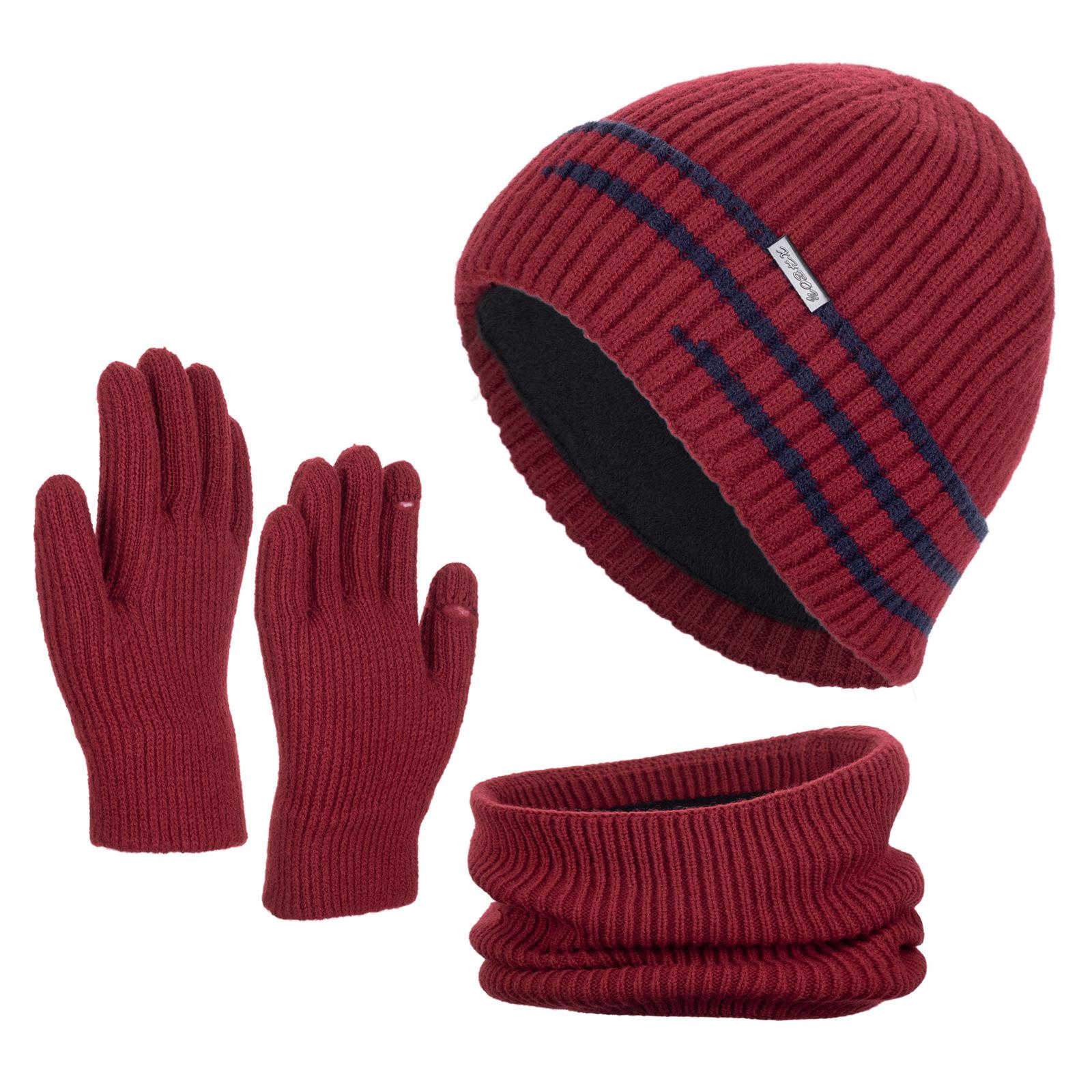 

Новая теплая вязаная шерстяная шапка зимняя флисовая утолщенная защитная шапка вязаная шапка цветочная мужская уличная шапка -