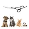 Stainless Steel Dog Hair Cutting Shears Silver Pet Hairdressing Curve Scissors  Grooming