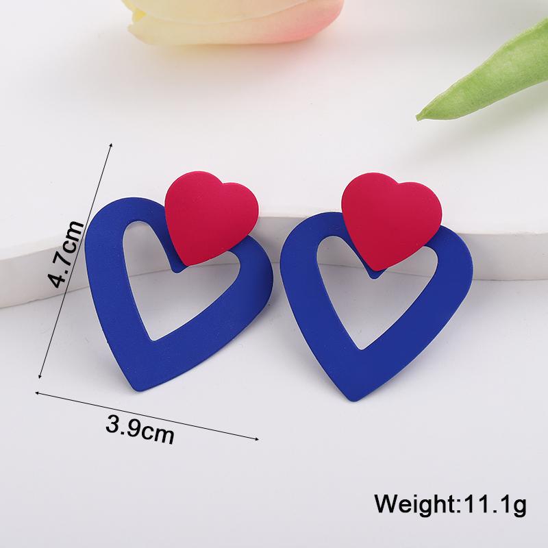 New Blue Color Geometric Earrings for Women Bohemian Flower Butterfly Pendants Female Dangle Earrings 2024 aretes de mujer
