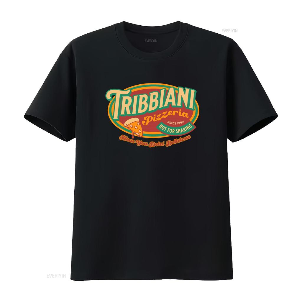 Tribbiani Pizzeria T Shirt Friends Inspired 90s TV Show How You Doin Nostalgia Pizza Slice Print vintage Washed