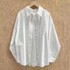 Women's Pure Cotton Loose Slimming Shirt Jacket for Spring, Summer, and Autumn Sun Protection