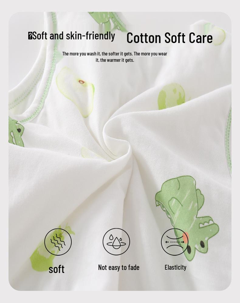 Newborn Quilted Vest - 40g Pure Cotton Sleeveless Top for Autumn/Winter, Unisex