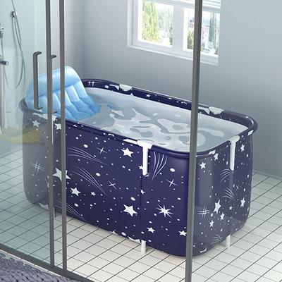 Ensemble baignoire portable pliable multifonctionnel épaissi baignoire d'immersion spa pour la maison salon Type 1 Baignoire Siège dossier Pompe gonflable
