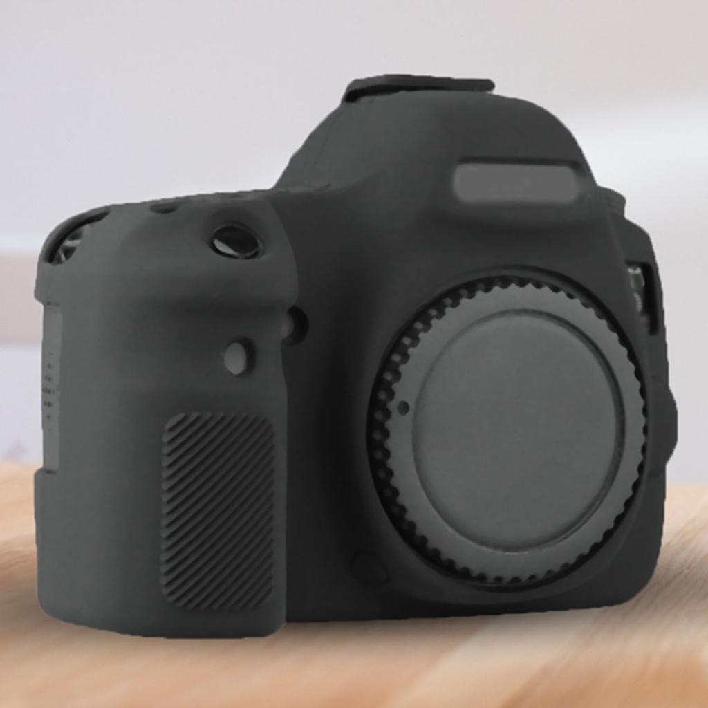 Soft Silicone Camera Case Protective Cover Skin for Canon 6D (Black)