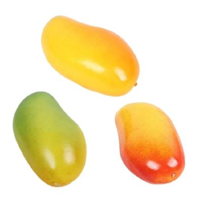 2 Stück Dekorative Simulations-Frucht Künstliche Mango-Ornamente Restaurant-Ausstellungsstücke Party-Tischdekoration