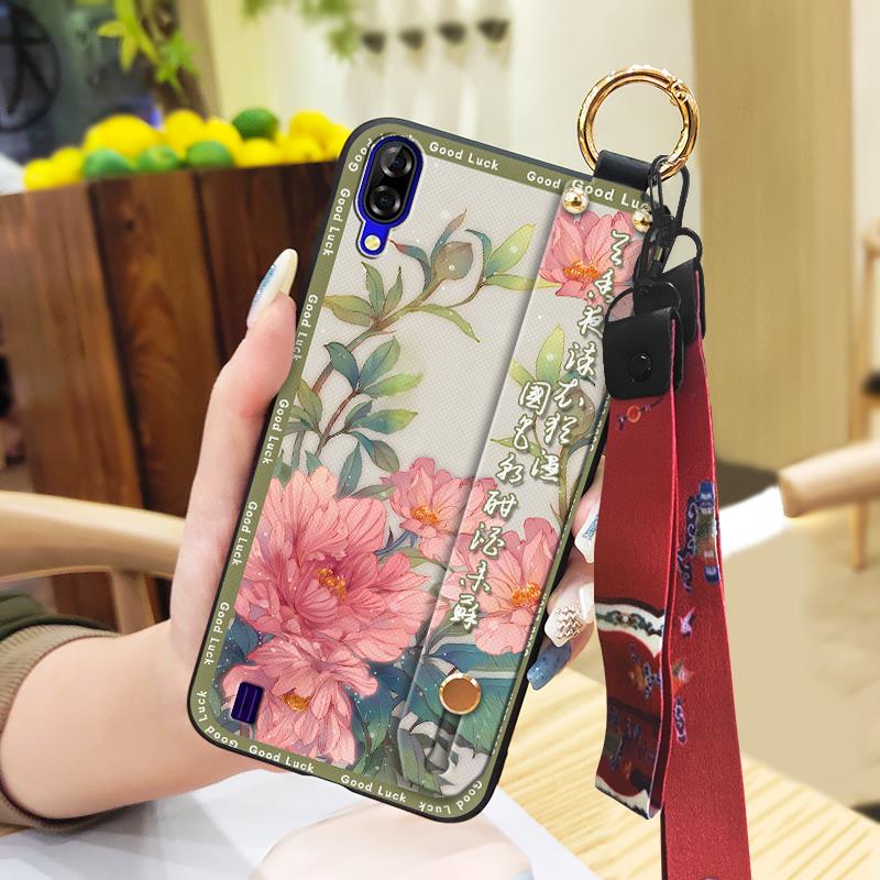 Kickstand Chinese Style Phone Case For Blackview A60 Shockproof Durable Silicone Ring Back Cover Fashion Waterproof