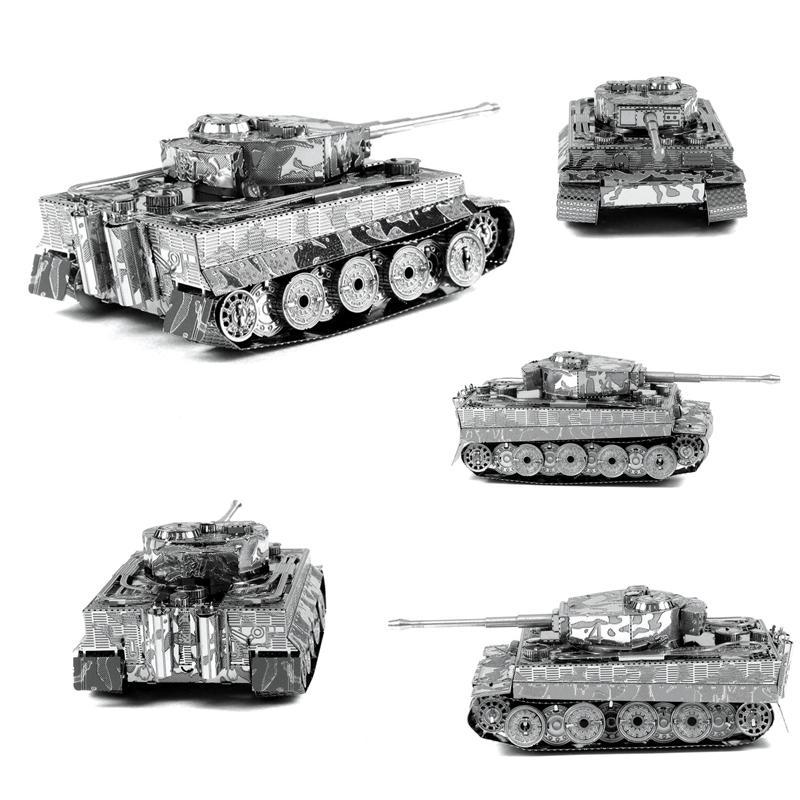 

3D-металла головоломки DIY модель Tiger танк Лобзики игрушки настоящее время модель здания