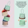 Milk Powder Packing Box Portable 3-Layer Snack Container Food-Grade Plastic Lightweight