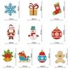 Merry Christmas Pendant DIY Diamond Mosaic Ornaments Christmas Tree Hanging Decoration Party Friends Gift Supplies