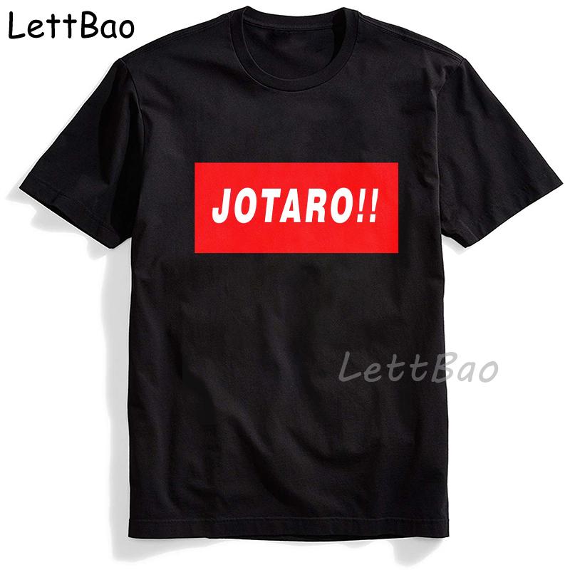 Jojos Bizarre Adventure Printed T Shirt Men Japanese Anime Male Tshirt Short Sleeve Funny