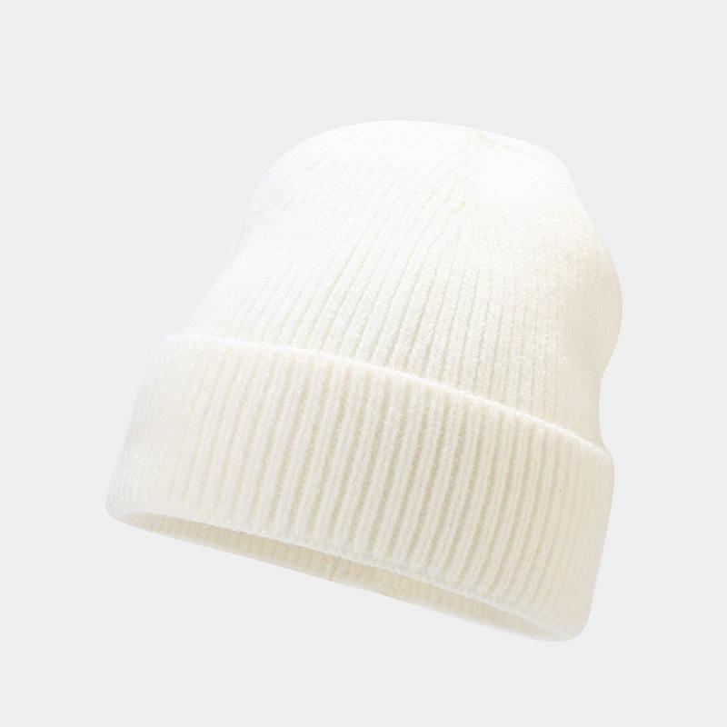 1pc Unisex Autumn Winter Warm Beanie Hats,Solid Color Stretch Knitted Crochet Beanies Hat Caps,Suitable for Daily Wear,Outdoor