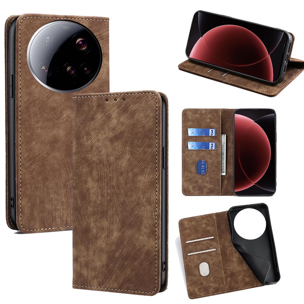 For Xiaomi 15 Ultra Case RFID Blocking Wallet Leather Phone Cover