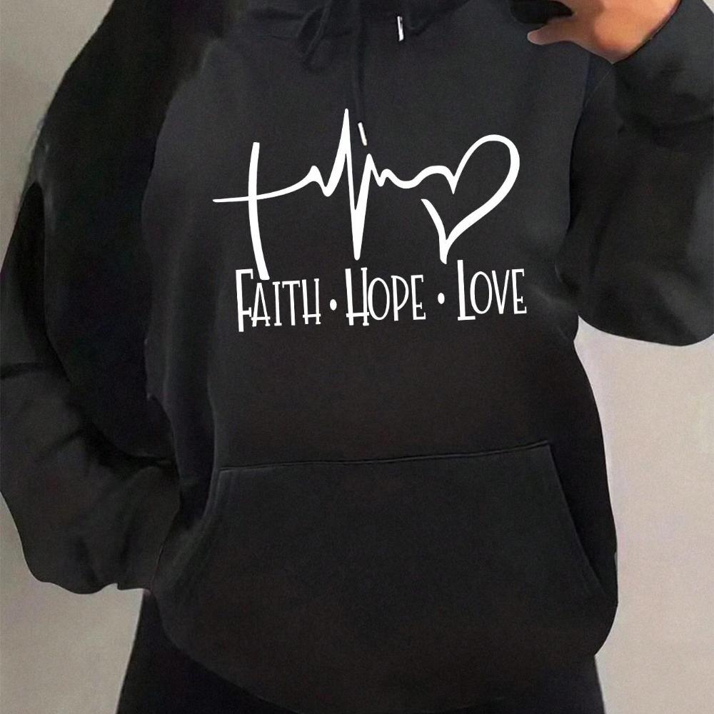 Alles wird gut - Sweatshirt mit Aufdruck für Damen, lockerer, warmer Rundhalspullover, lässige Damenkleidung