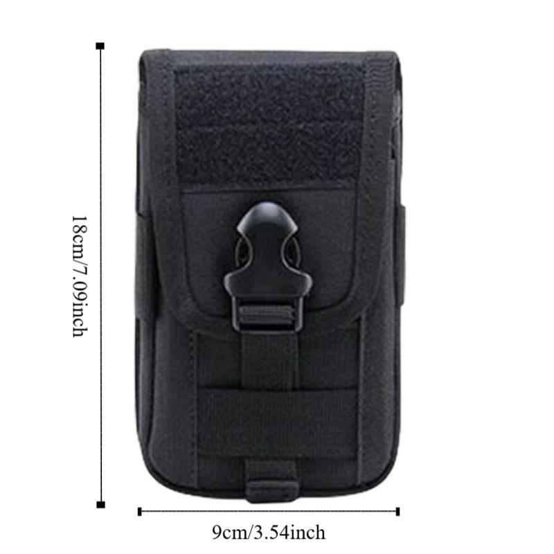 Handytasche mit großer Kapazität, Gürteltasche aus 1000D Nylon, Clip-On-Hülle, Tasche für Outdoor-Aktivitäten