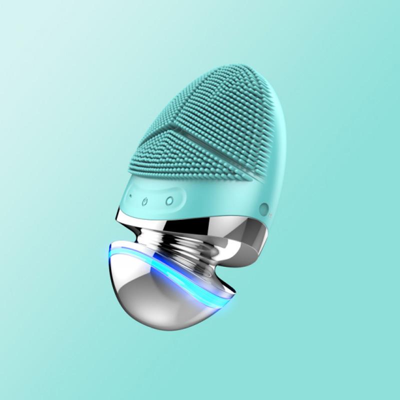 Facial Cleansing Brush Electric Facial Cleanser Washing Brush Mini Electric Facial Brush Waterproof Microcurrent Facial Brush