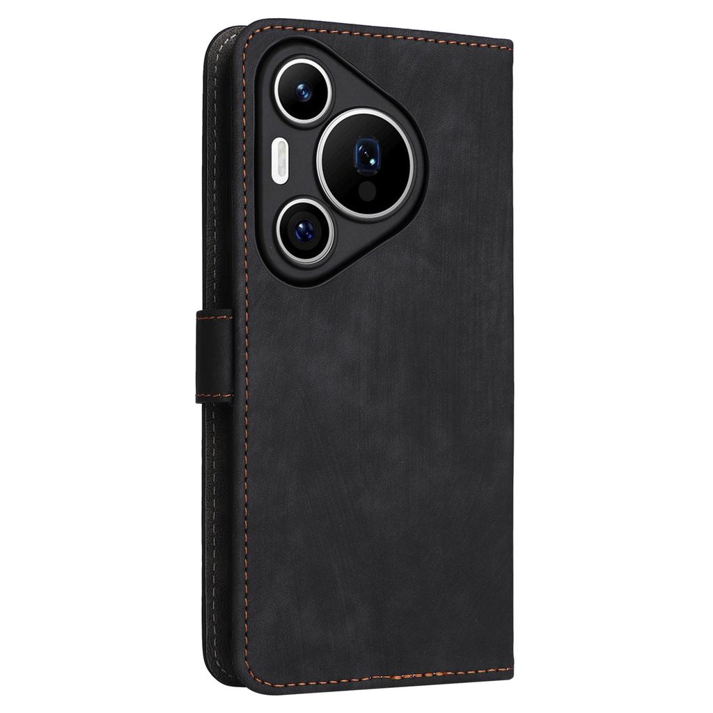 For Huawei Pura 70 Wallet Case RFID Blocking Leather Phone Cover with Strap