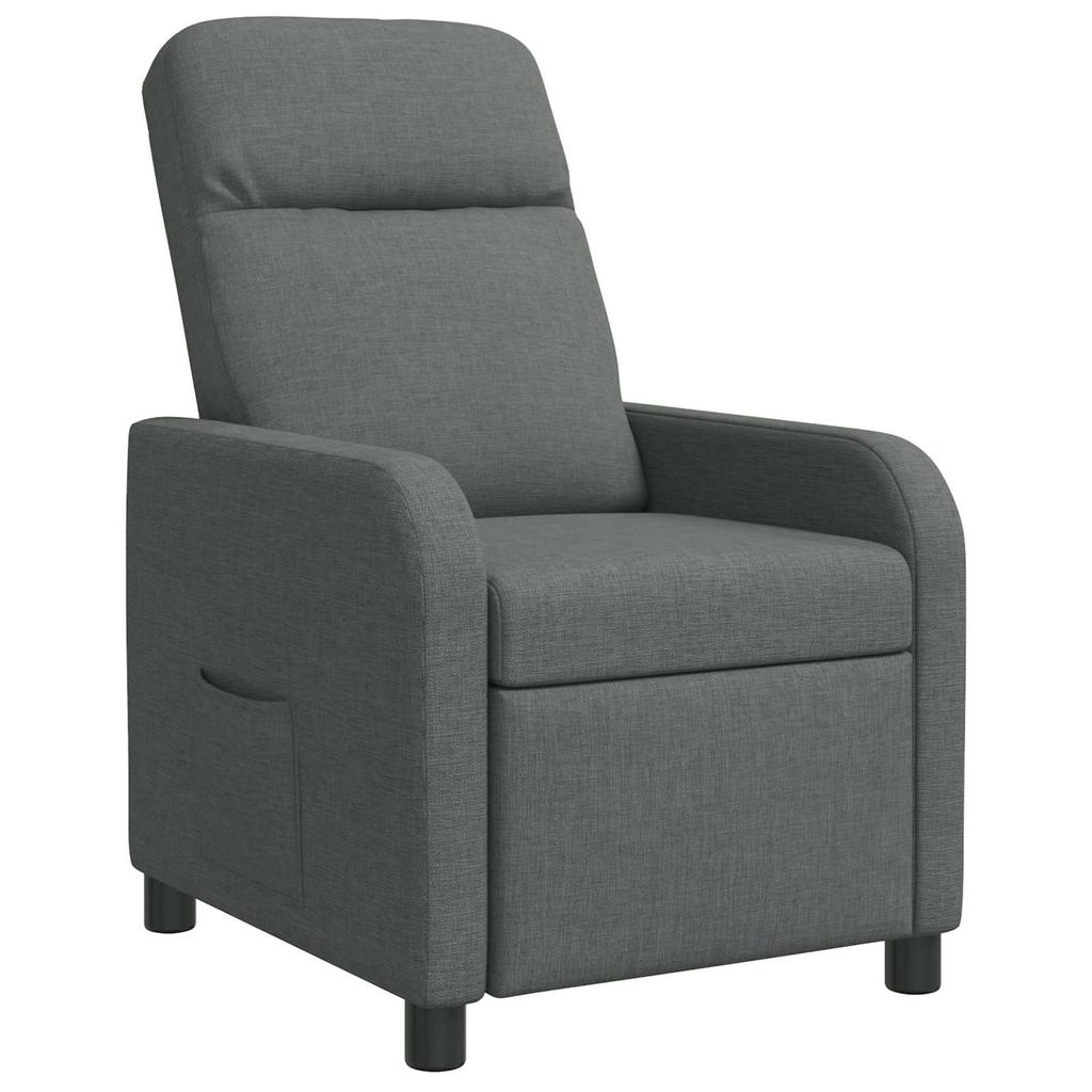 Recliner Dark Gray Fabric