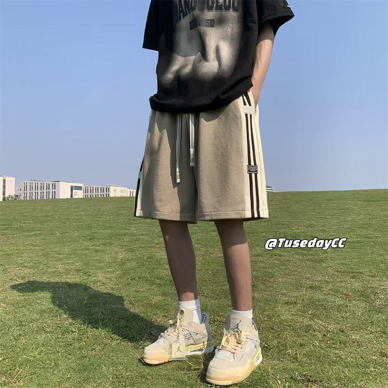 Men's Summer Fashion Loose Basketball Shorts - Casual Beach Sports Style for Teens