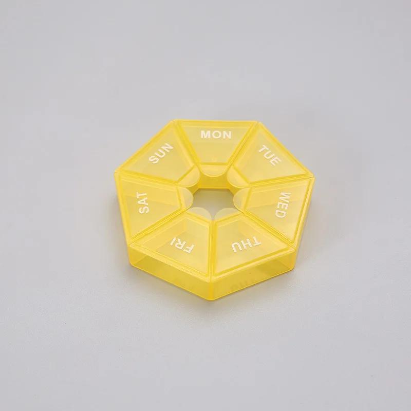 Mini Pill Case Portable Travel Vitamin Pill Box Pills Cases Container Organizer Storage Tablets 7 Days Grids Medicine Fish Oils
