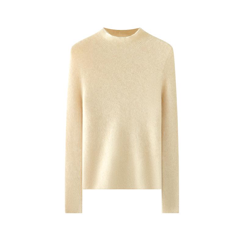 Women's 100% Pure Cashmere Sweater - Slimming & Stylish Plus Size Knitwear for Autumn/Winter
