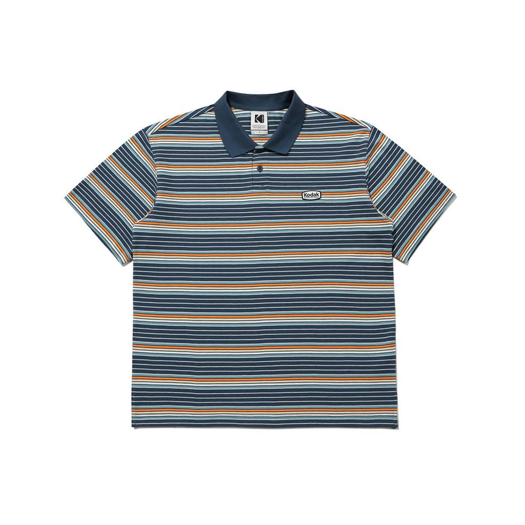 KODAK Multi-Stripe Polo Shirt Navy
