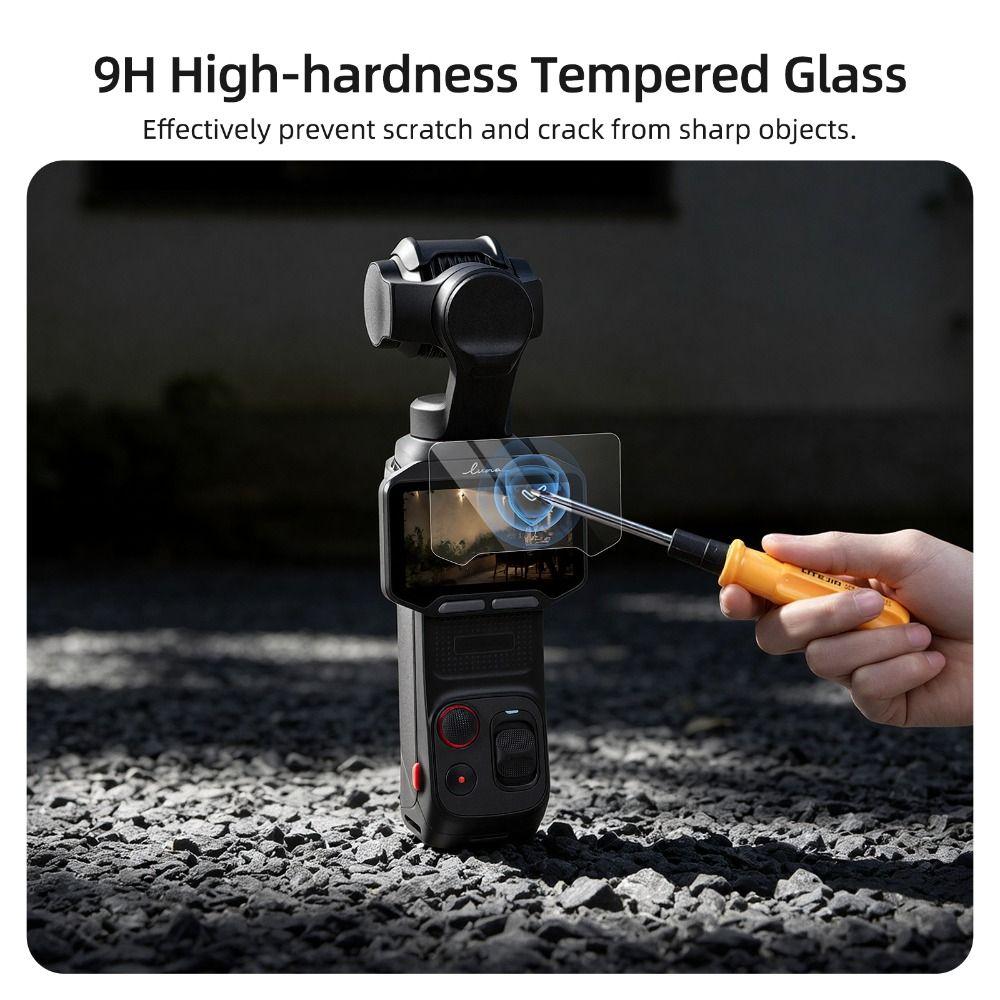 Tempered Glass Lens Films HD Protective Films for Insta360 Luna Pro Gimbal Camera Accessories