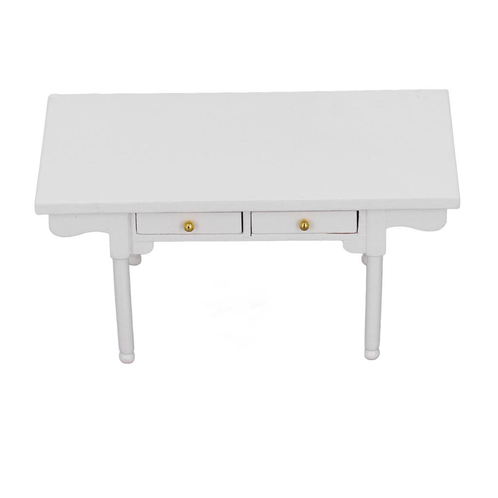 1: 12   Desk Wooden Modern  Ature Table   Writing Desk Toy Furniture Decoration