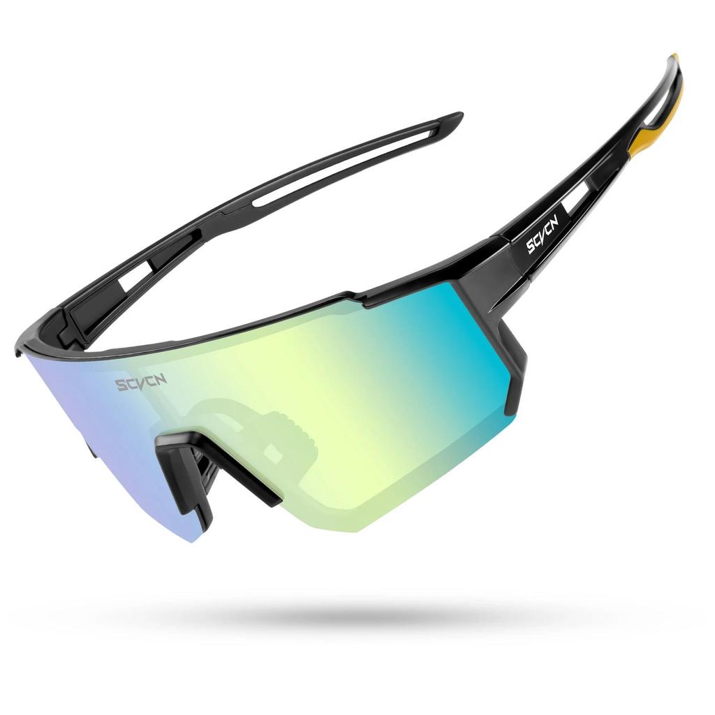 SCVCN Fashion Outdoor Cycling Sunglasses Men MTB Bike Glasses Sports Hiking Mountain Women Bicycle Cycling UV400 Goggles 7