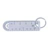1Pc Portable Mini Titanium Alloy Ruler Titanium Small Ruler Keychain Pendant Keychain Accessories Outdoor Tool