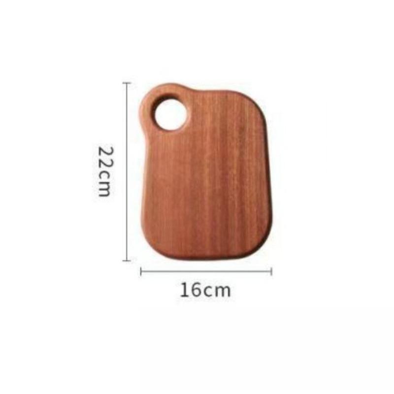 1pcs Double-Sided Solid Wood Cutting Board - Kitchen Chopping Board for Fruits Vegetables Food with Wooden Kitchen Accessory
