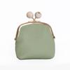 Women's Genuine Leather Litchi Grain Mini Coin Purse & Lipstick Clasp Bag