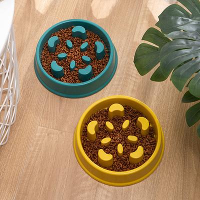 Slow Eating Pet Food Bowl for Dogs Puppy Slower Feeding Bowl Non Slip Dog Slowing Feeder Preventing Choking Pet Cat Feeder Bowl
