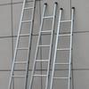 Multifunctional Indoor Ladder: 4m/3m Folding Iron Ladder for Household, Engineering, and Attic Use.