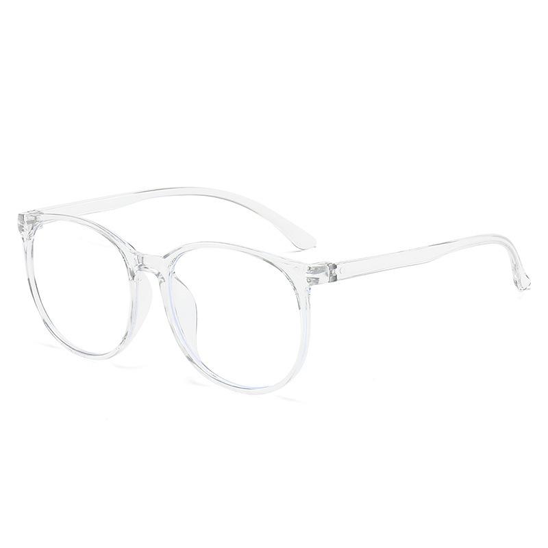 Black Frame Anti-Blue Light Large Frame Glasses Female No-Makeup Artifact Retro Big Face Myopia Round Face Tide Super Light Man