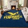 Fenerbahce Carpet Door Mat for Living Room or Bedroom Protective Mat Under Chair Office Decoration Christmas Gift Birthday Present