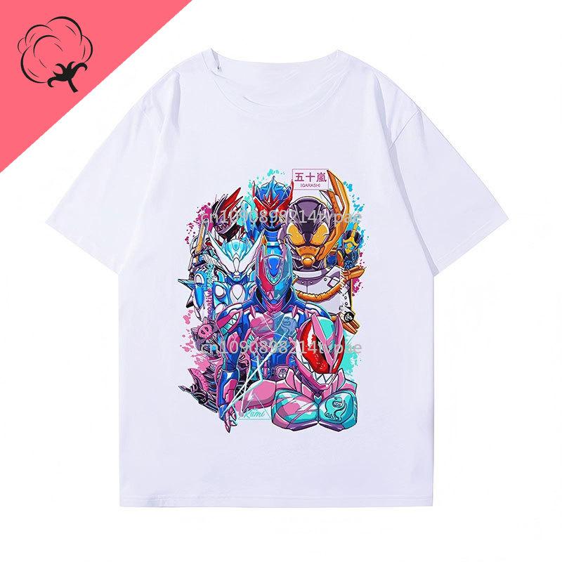 KaUnisex RiderMasked Rider Camiseta Eazan Espada Anime Shirt Personality Cotton New Pattern Printed Tee Cool Cartoon Y2k Clothes